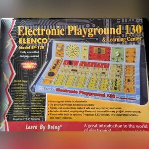 Elenco Electronic Playground 130 Educational Electronics Kit - Multi